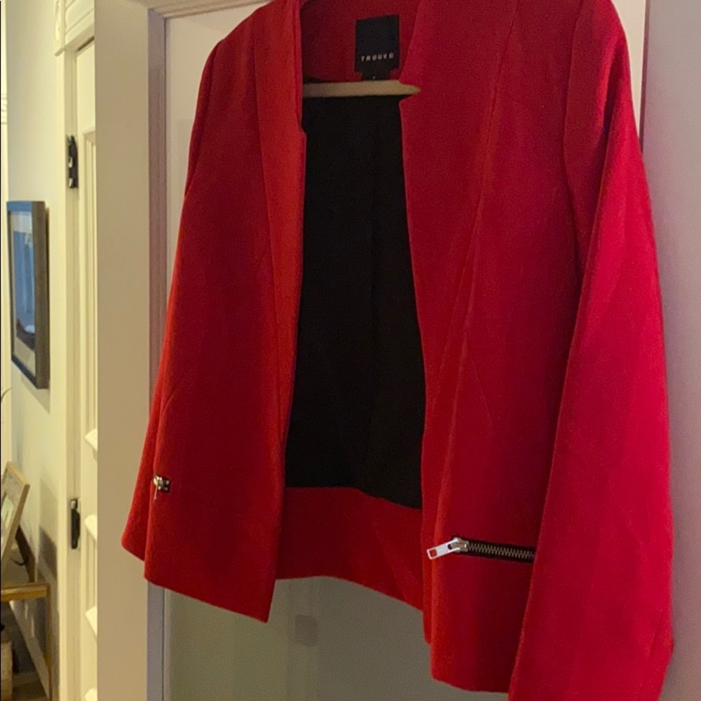 Red trouve blazer like new
